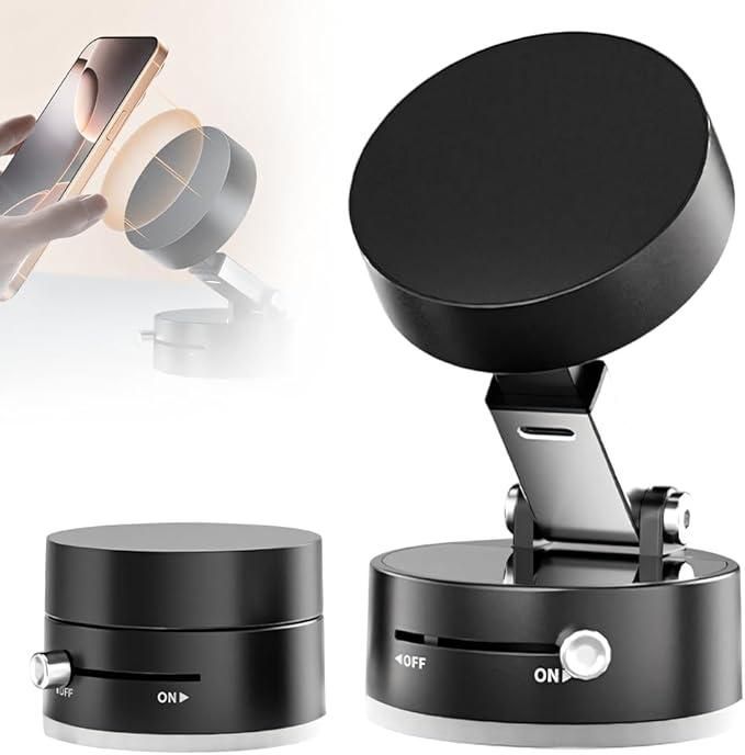 360° Vacuum Magnetic Suction Phone Holder – Ultra Strong Grip (Limited Time ₹699)